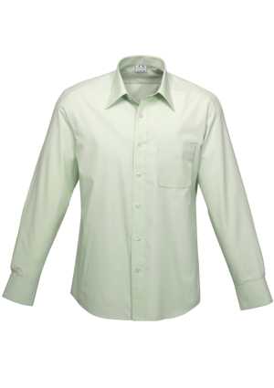 NZST Mens Ambassador Long Sleeve Shirt Green